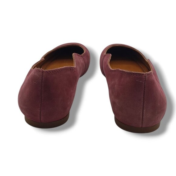 Lucky Brand Dellie Ballet Flat Womens 6.5 Red Suede Slip On - Picture 6 of 9